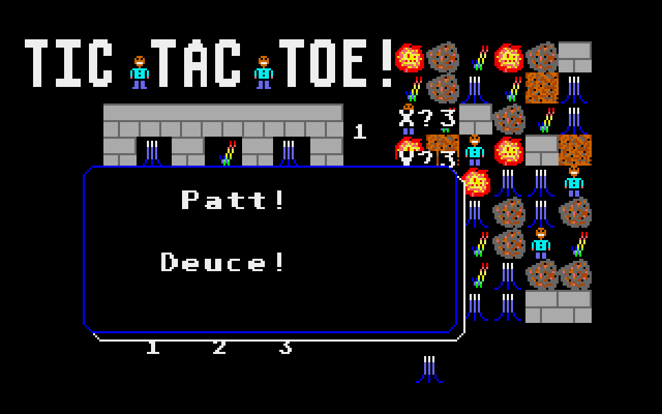 Tic Tac Toe atari screenshot